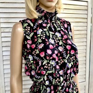 Nanette Lepore Sleeveless Floral Dress Sz 6
